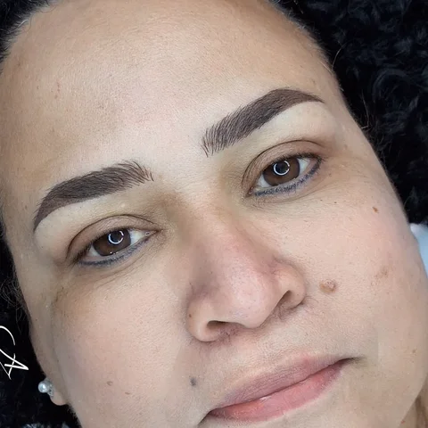 Sobrancelha depois da micropigmentação